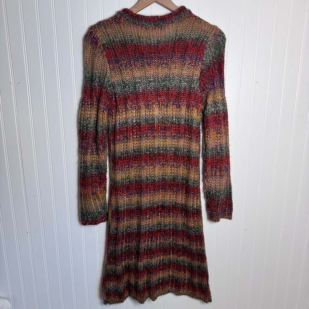 Sahalie Multicolor Chunky Knit Button-Down Women's Duster Cardigan Women’s Small - Picture 5 of 13